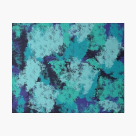Retro Abstract Blue Fun Art Board Print