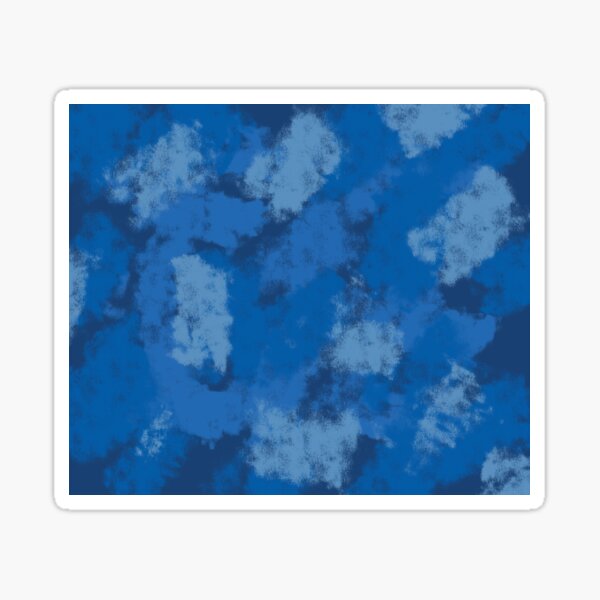Navy Blue Abstract Pattern Sticker