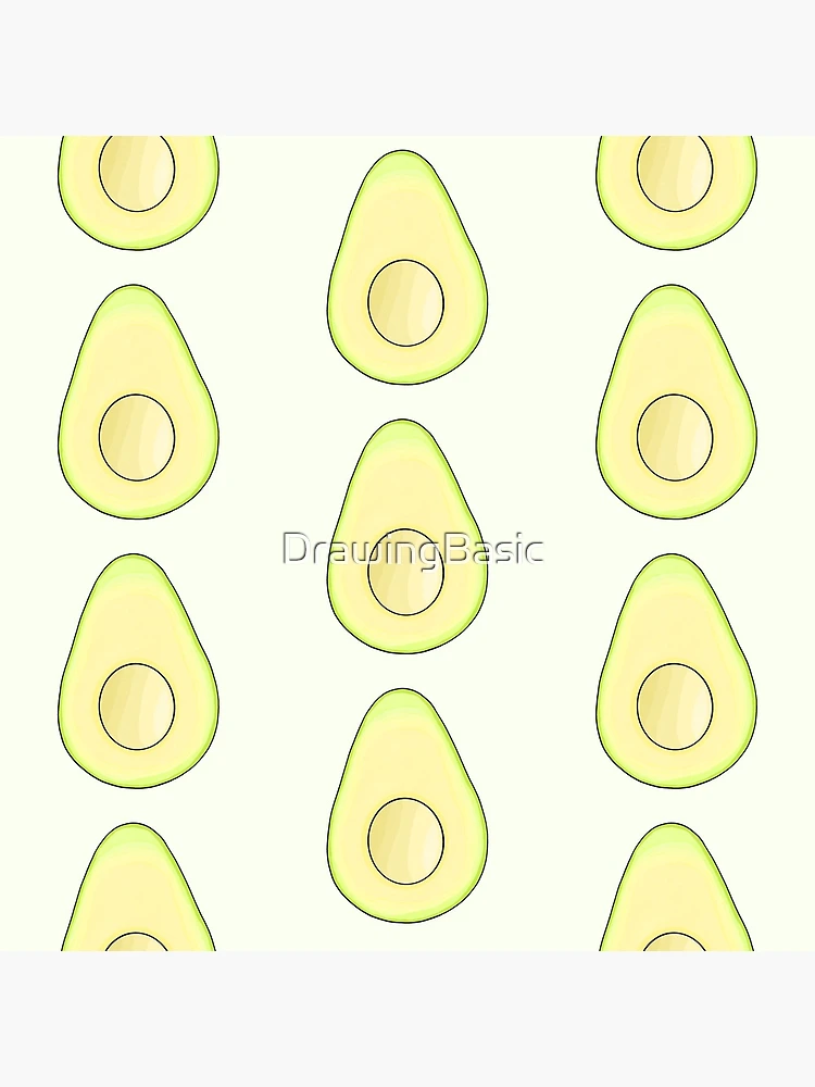 Thumbnail 5 of 5, Acrylic Block, Avocado designed and sold by DrawingBasic.