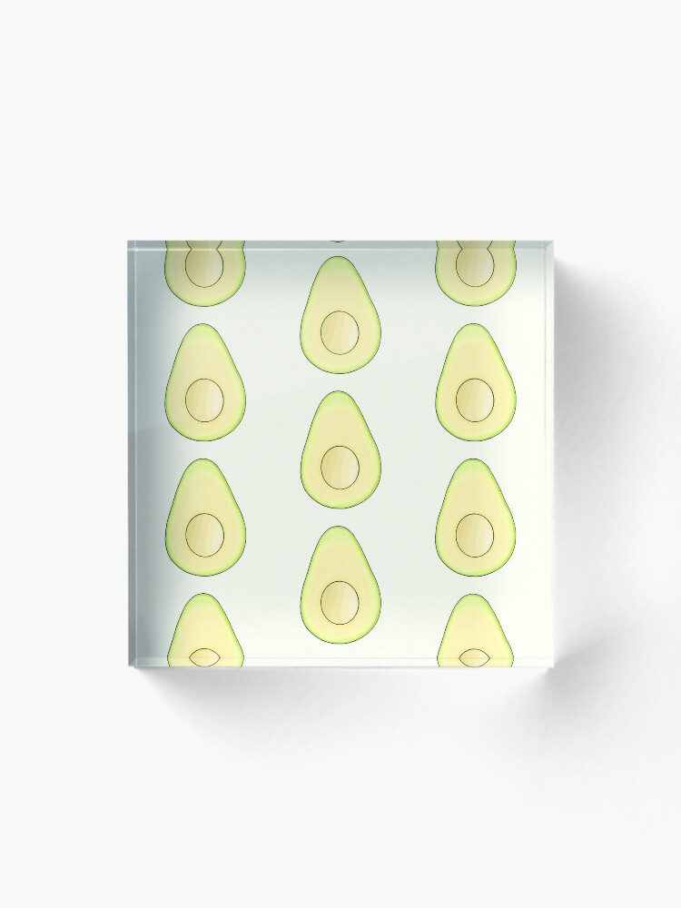 Thumbnail 1 of 5, Acrylic Block, Avocado designed and sold by DrawingBasic.