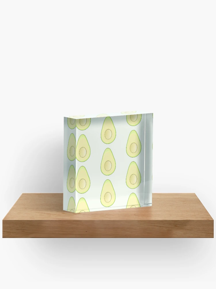 Thumbnail 2 of 5, Acrylic Block, Avocado designed and sold by DrawingBasic.
