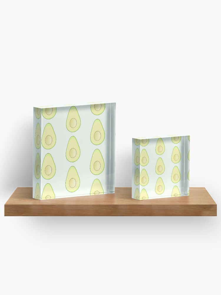 Thumbnail 3 of 5, Acrylic Block, Avocado designed and sold by DrawingBasic.