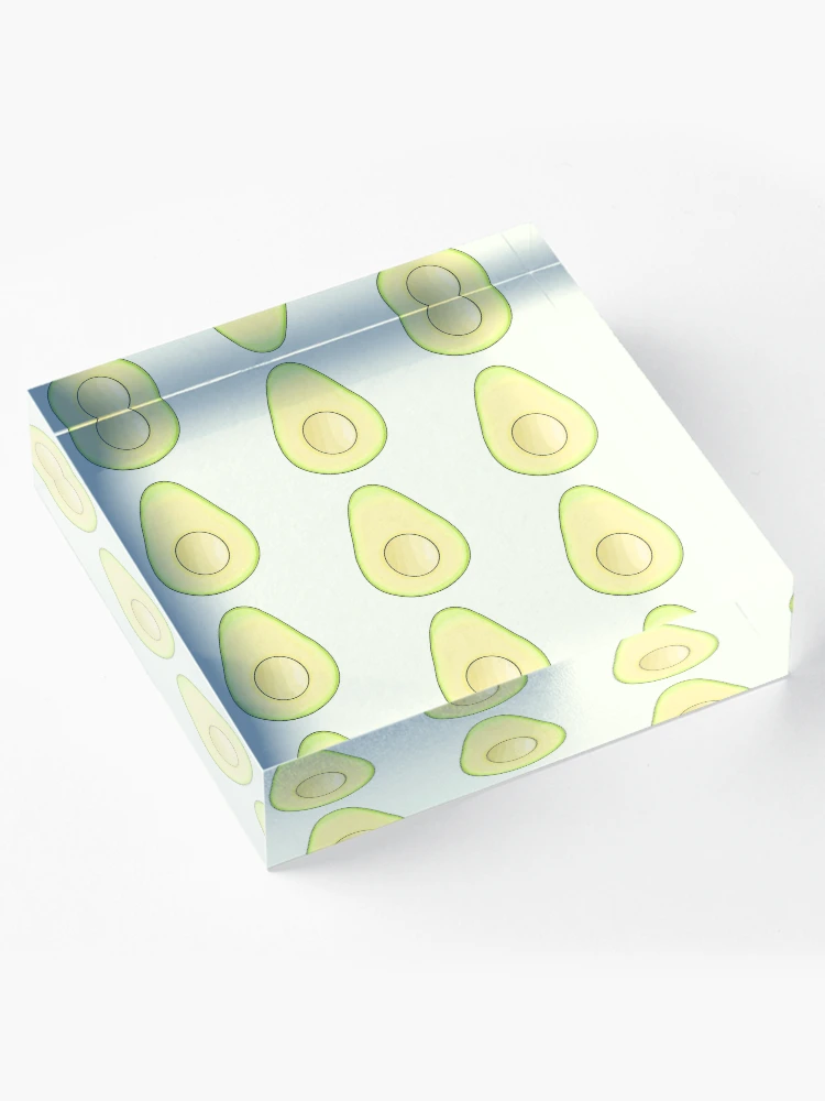 Thumbnail 4 of 5, Acrylic Block, Avocado designed and sold by DrawingBasic.