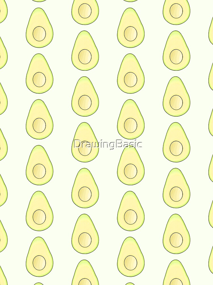 Thumbnail 3 of 3, Scarf, Avocado designed and sold by DrawingBasic.