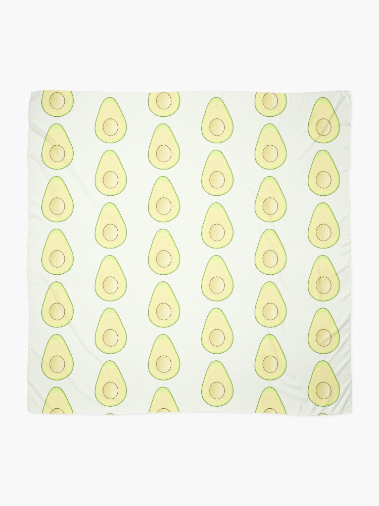 Thumbnail 2 of 3, Scarf, Avocado designed and sold by DrawingBasic.