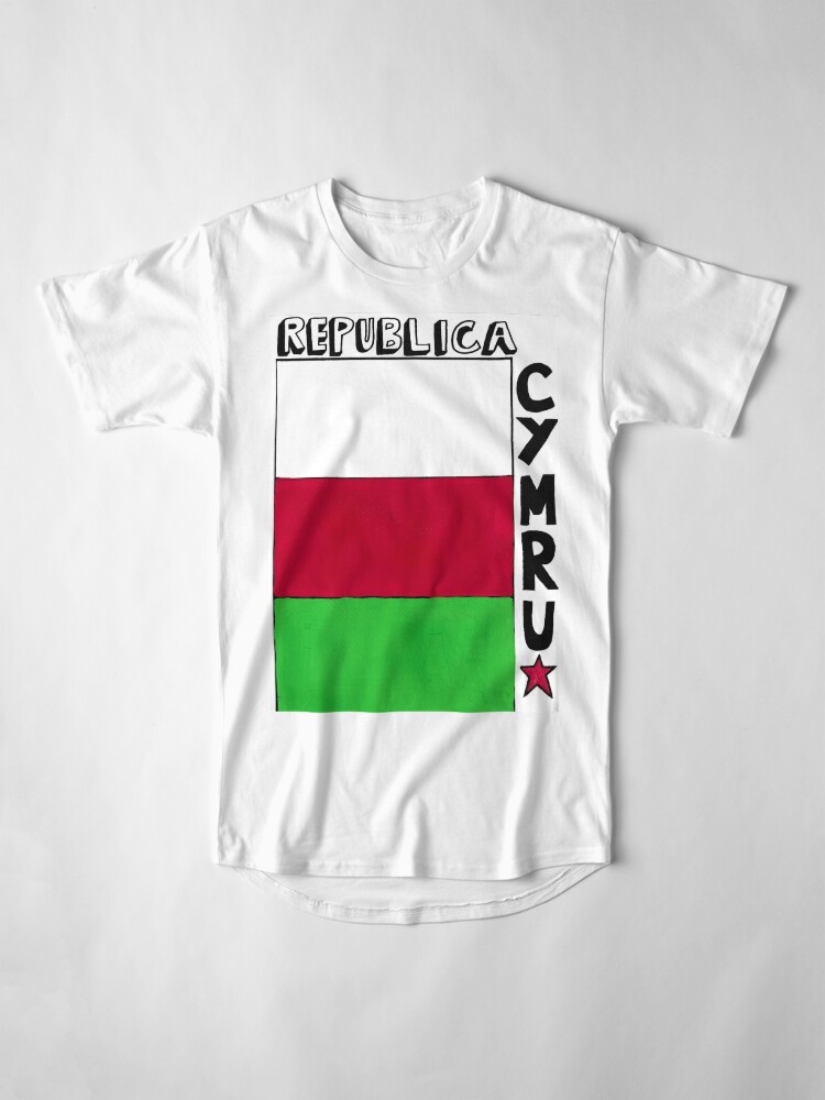 Thumbnail 4 of 5, Long T-Shirt, republica cymru designed and sold by Nick Ellis.
