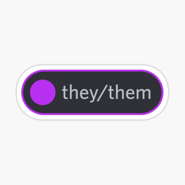 Item preview, They/Them Discord Pronoun Role - Purple designed and sold by ijanet.
