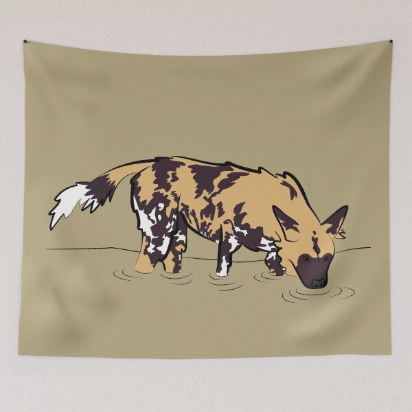 Item preview, African Wild Dog designed and sold by fuzzytapir.
