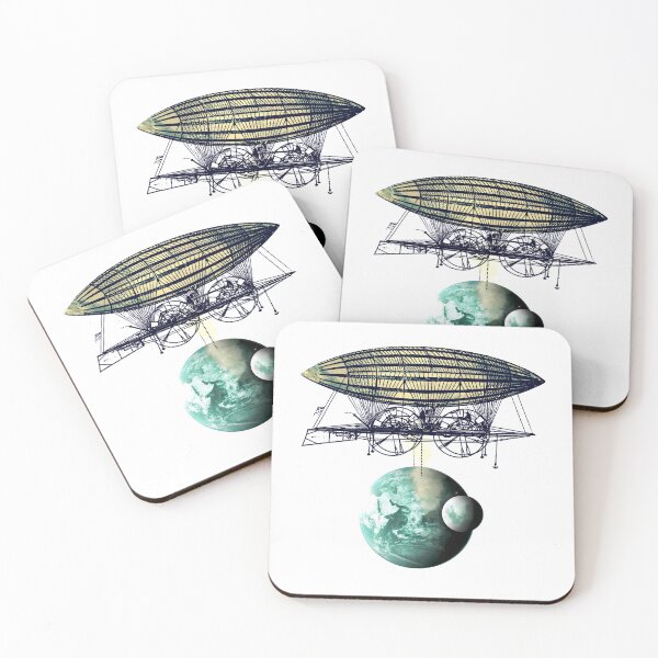 Item preview, Steam Punk Brass Clockwork Space and Zeplin Machine Gift Design designed and sold by HemlockHemlock.