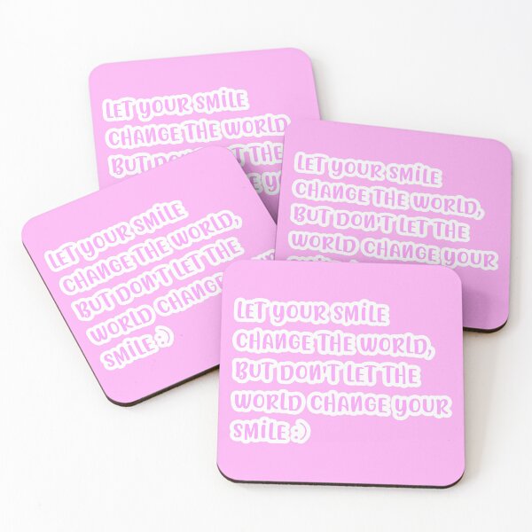 Item preview, hot pink smile quote designed and sold by vibesdesings.