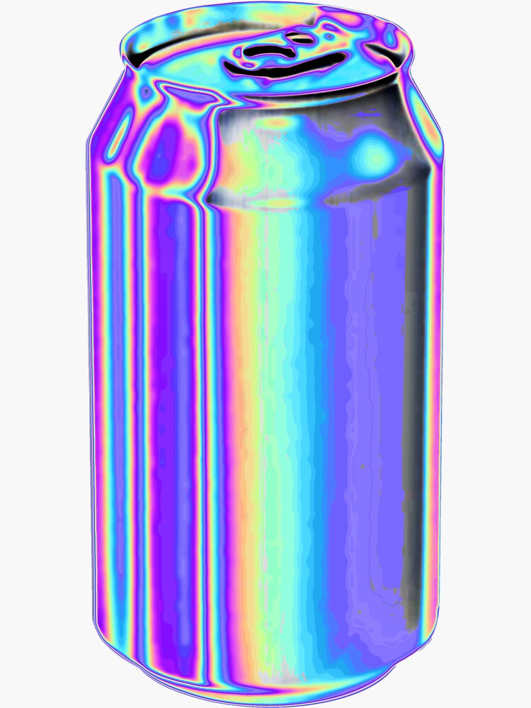 Thumbnail 3 of 3, Sticker, Violet Holographic Can designed and sold by dinaaaaaah.