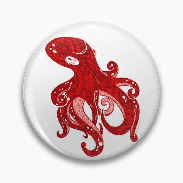Item preview, Red octopus mandala designed and sold by Giulia  Palazzo.