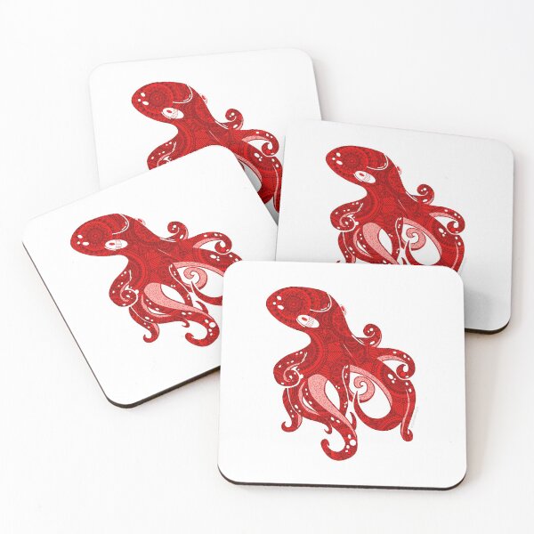 Item preview, Red octopus mandala designed and sold by Giulia  Palazzo.