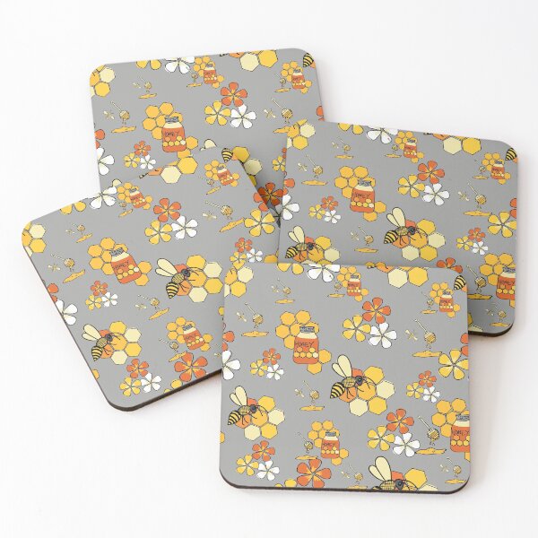 Item preview, Active bees and honey designed and sold by Meg M Studio.