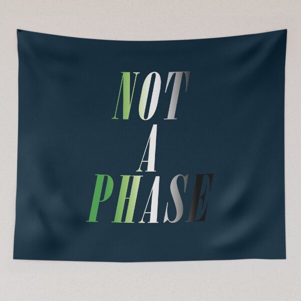 Item preview, Not A Phase (Aromantic Pride) designed and sold by PantasticPanic.