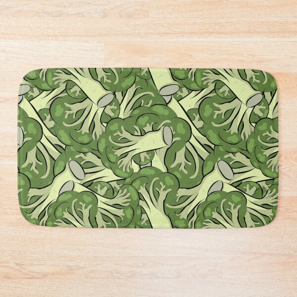 Item preview, Green broccoli vegetable pattern designed and sold by EngineerGoC.