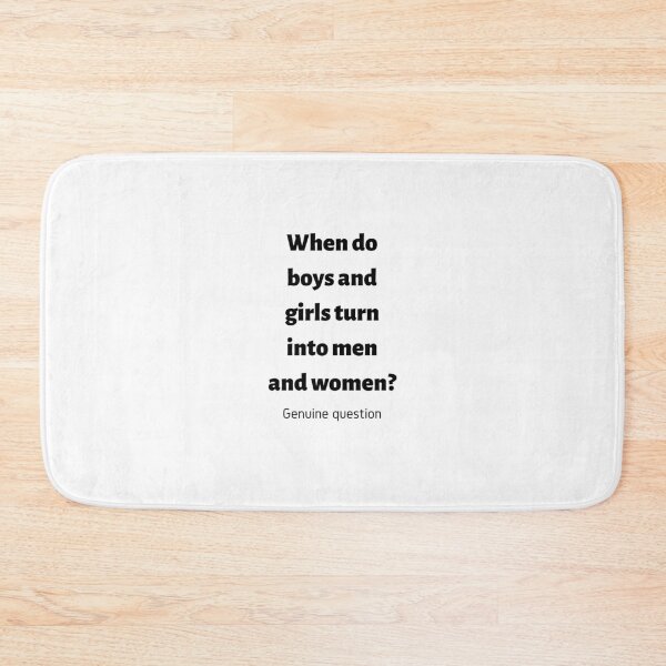 Item preview, When do boys and girls turn into men and women designed and sold by ZekeSeffernick.