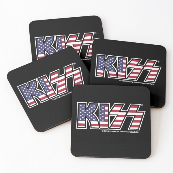 Item preview, KISS (USA Flag Logo) designed and sold by Logic72.