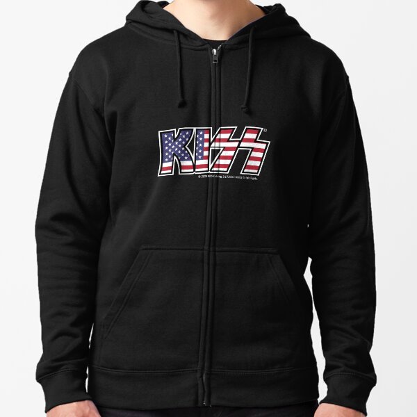 KISS (USA Flag Logo) Zipped Hoodie