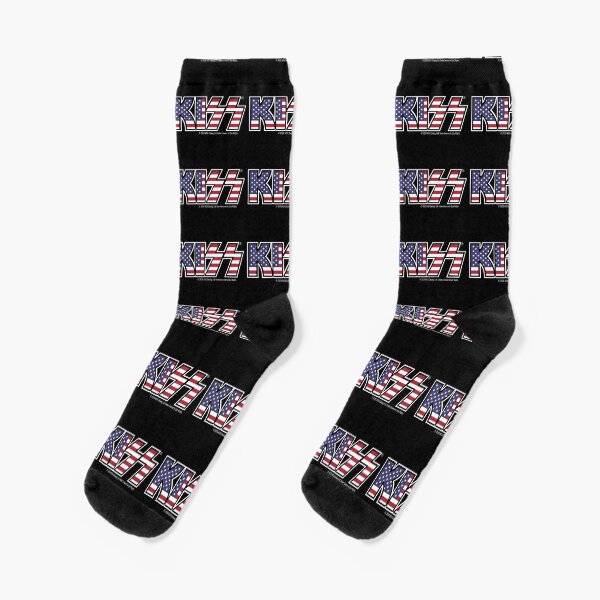 KISS (USA Flag Logo) Socks