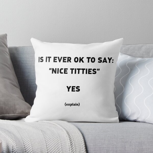 Titties Pillows & Cushions for Sale