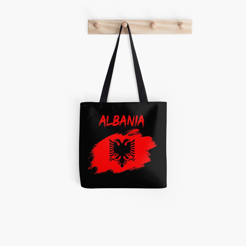  Albania,Flag of Albania,Albania Flag. Tote Bag : Clothing,  Shoes & Jewelry