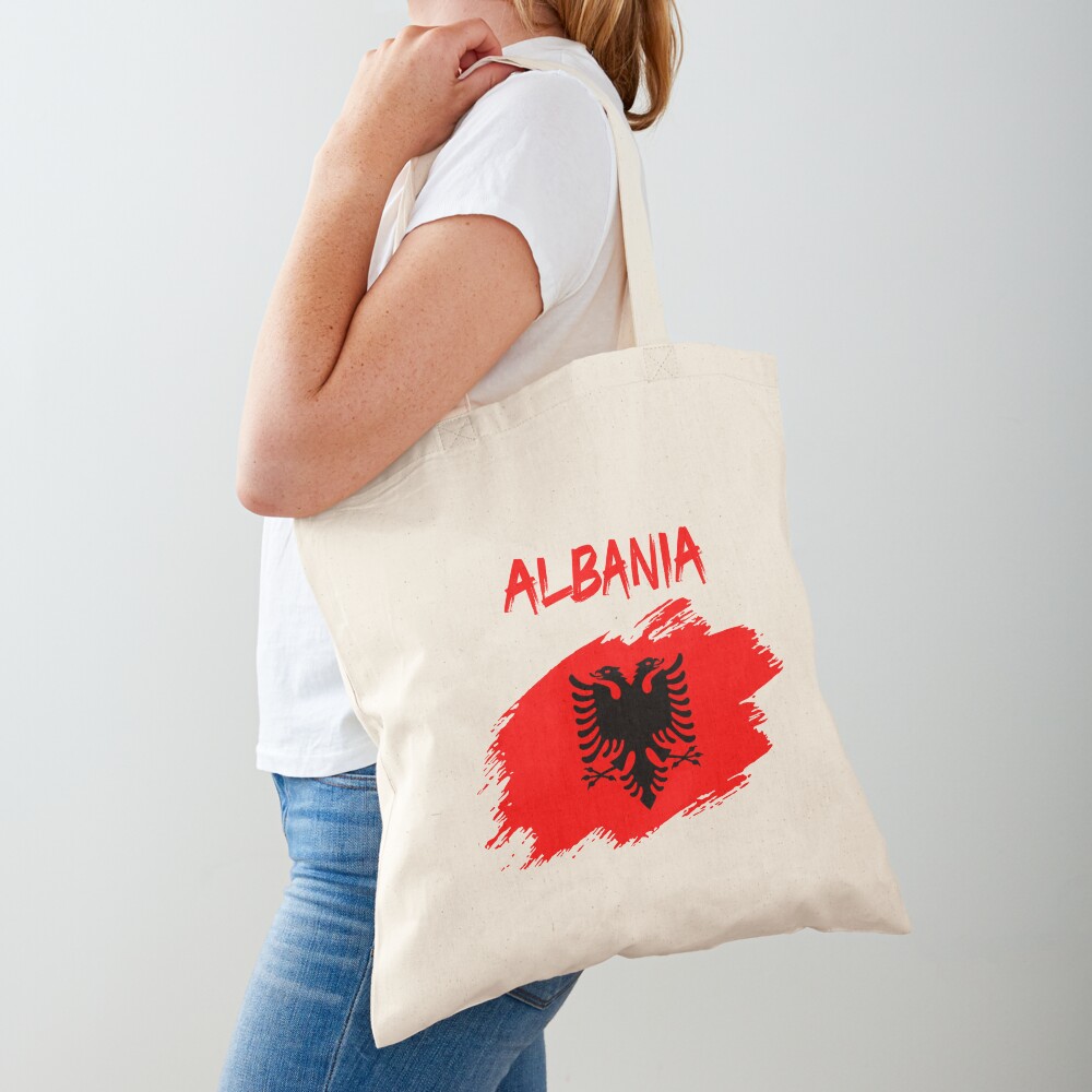  Albania,Flag of Albania,Albania Flag. Tote Bag