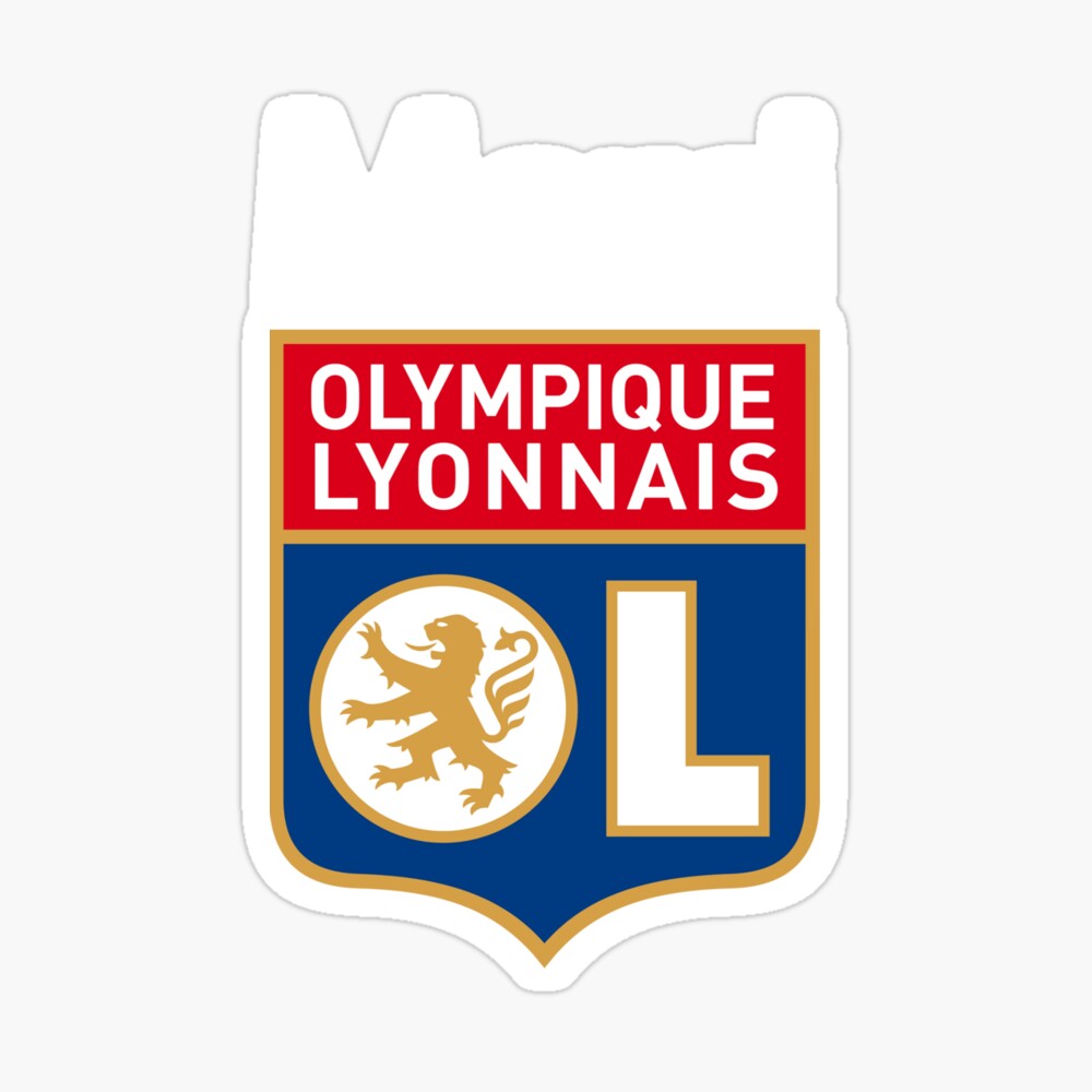 Ligue 1 2 Design Olympique Lyonnais Logo Red Baseball Jersey Shirt