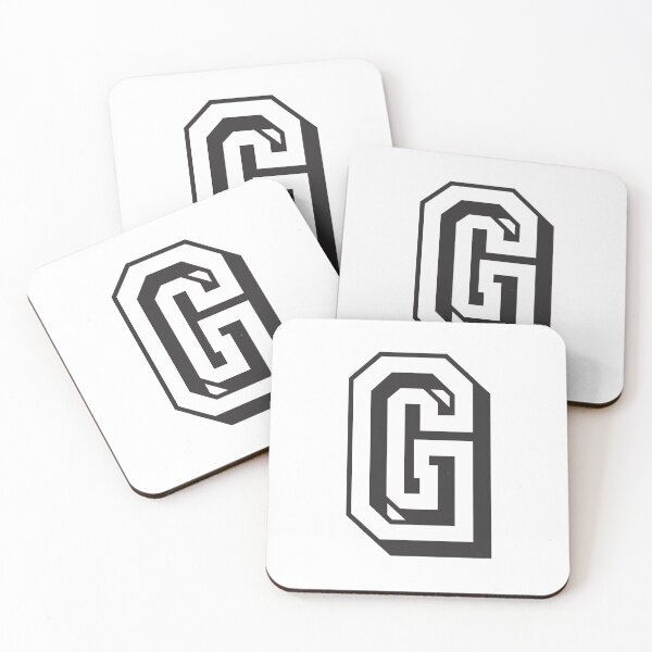 Item preview, Letter G in college font University Uni USA designed and sold by GeogDesigns.