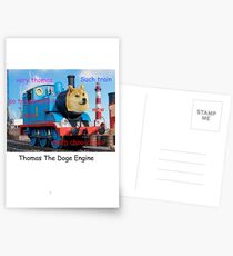 Thomas The Doge Engine Postcards