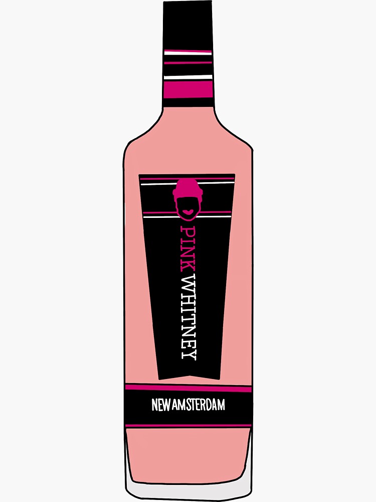 "Pink Whitney Bottle" Sticker by kjane9100 | Redbubble