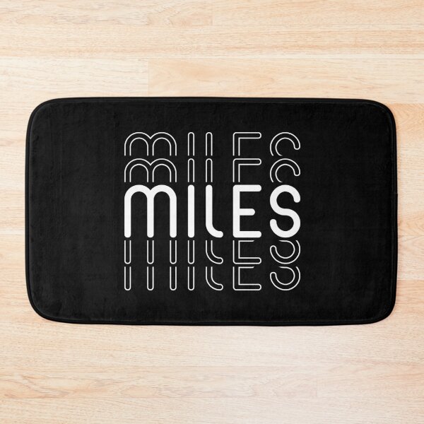 Item preview, Miles Name in Black and White Style designed and sold by Time-is-Money.