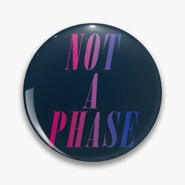 Aperçu de l'œuvre Pas une phase (fierté bisexuelle) créée et vendue par PantasticPanic.
