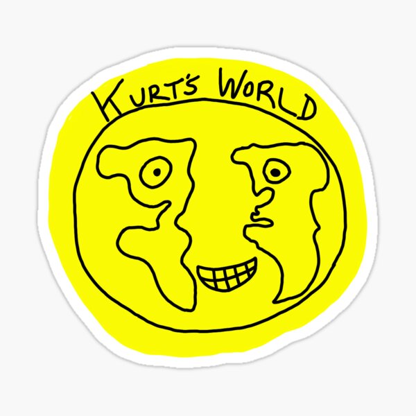 Kurtsworld96 greyscale Sticker for Sale by microwavedman