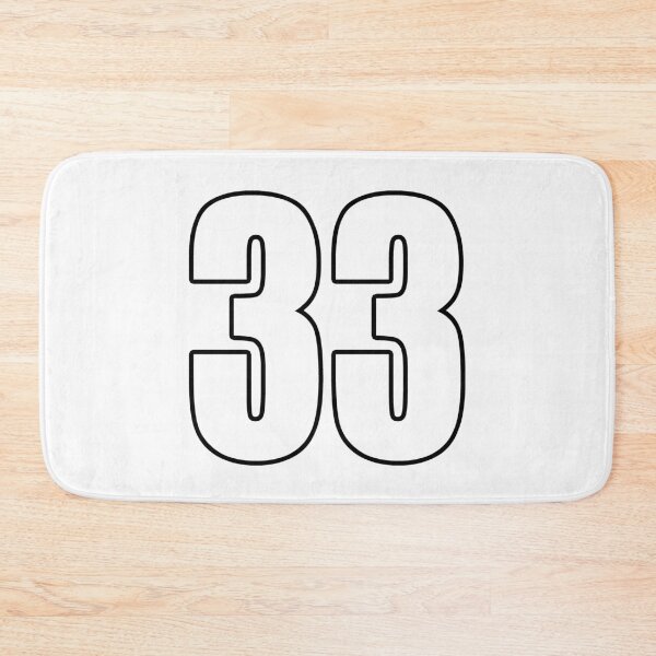 Item preview, 33 number thirty three shirt number soccer sport designed and sold by GeogDesigns.