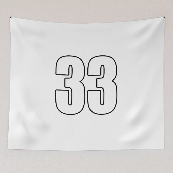 Item preview, 33 number thirty three shirt number soccer sport designed and sold by GeogDesigns.