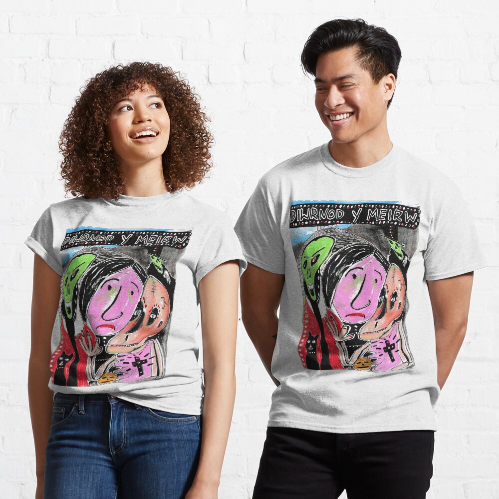 DIWRNOD Y MEIRW day of the dead Classic T-Shirt
