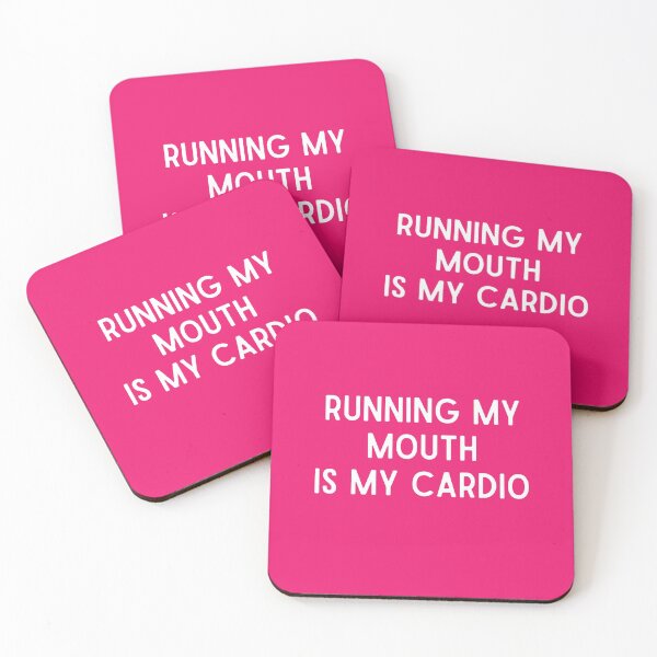 Aperçu de l'œuvre Courir ma bouche est mon cardio créée et vendue par CherryBombShop.
