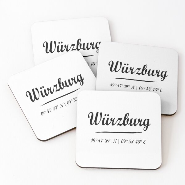 Item preview, Würzburg with coordinates designed and sold by GeogDesigns.
