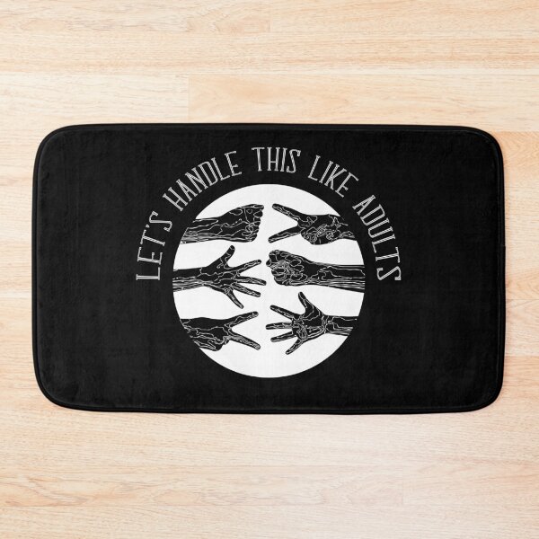 Item preview, Let's Handle This Like Adults - Rock, Paper, Scissors - Typographic Vector designed and sold by WaltTheAdobeGuy.