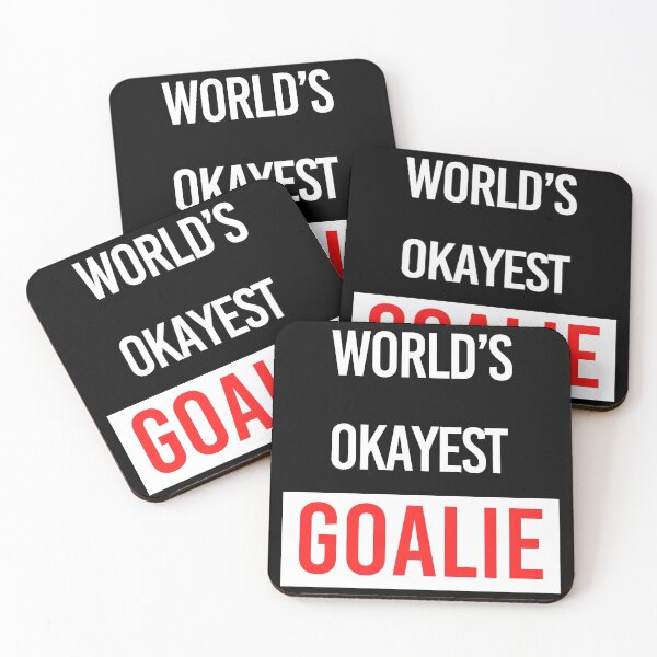 Item preview, World's Okayest Goalie designed and sold by DinoSpirit.