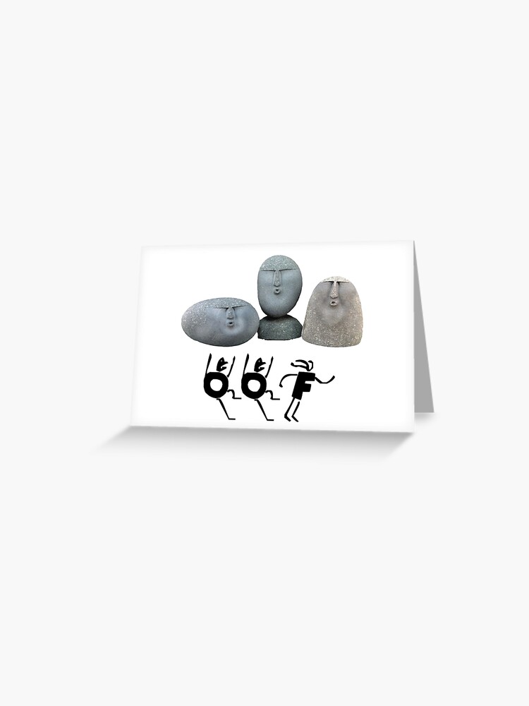 Oof Stones Definition | Greeting Card