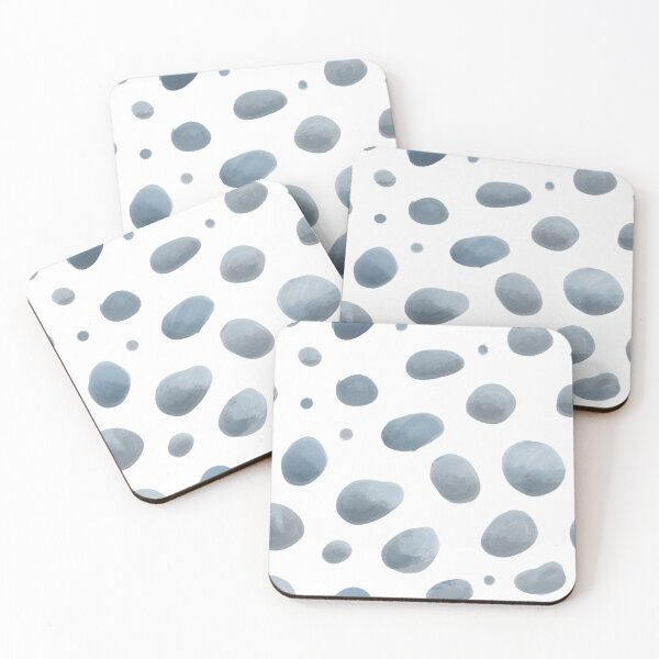 Item preview, Navy blue pebbles pattern on white designed and sold by camertone.