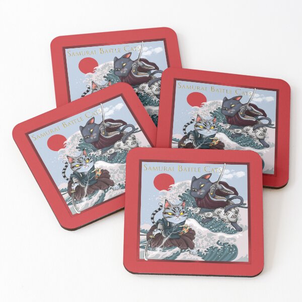 Item preview, Stupendous Samurai Battle Cats Ocean Scene  designed and sold by SoldierAlways.