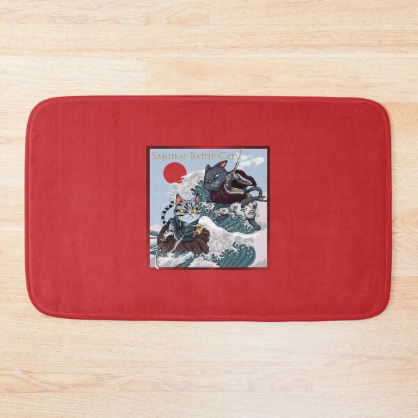 Item preview, Stupendous Samurai Battle Cats Ocean Scene  designed and sold by SoldierAlways.