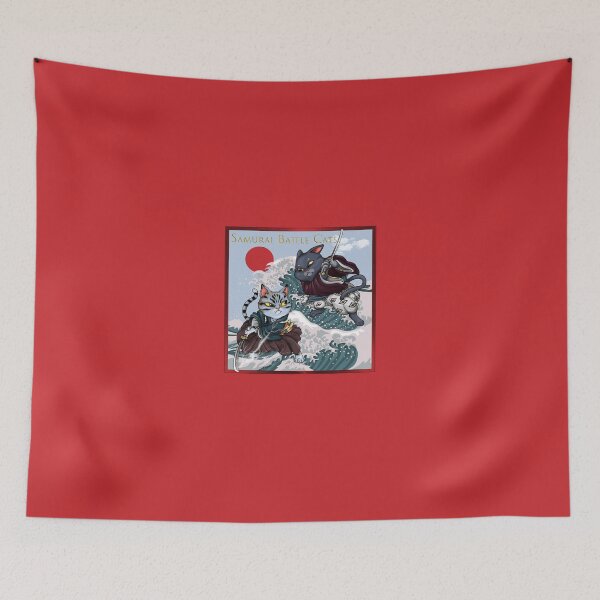 Item preview, Stupendous Samurai Battle Cats Ocean Scene  designed and sold by SoldierAlways.