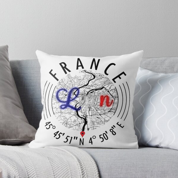 Item preview, Lyon, France Road Map Art - Earth Tones designed and sold by hatimelhag.