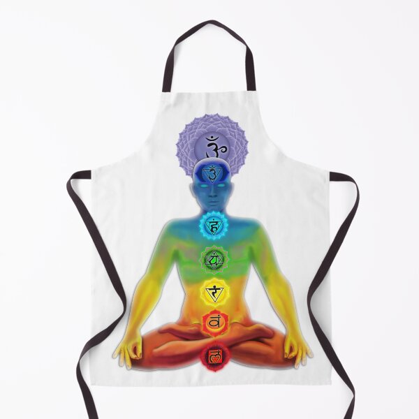 Item preview, The illuminated man with chakras in the lotus position designed and sold by MandalaSoul.