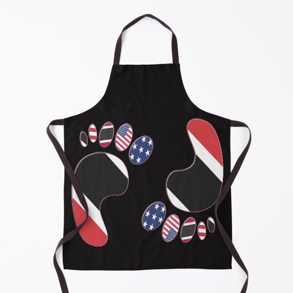 Item preview, FOOTPRINTS USA & TRINIDAD AND TOBAGO FLAG AMERICAN TRINIDADIAN designed and sold by Ralek.