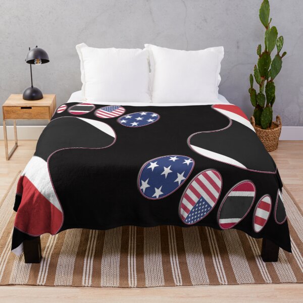Item preview, FOOTPRINTS USA & TRINIDAD AND TOBAGO FLAG AMERICAN TRINIDADIAN designed and sold by Ralek.